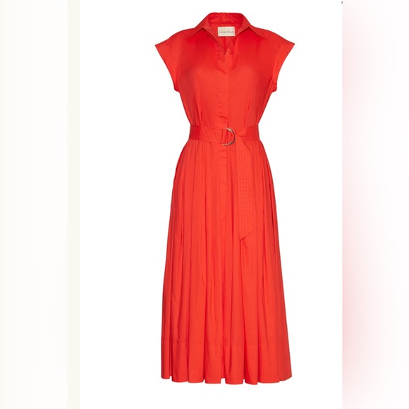 Elegant Red Sleeveless Dress - Picture 1 of 4